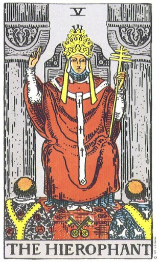 The Hierophant tarot card