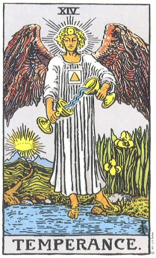 Temperance tarot card
