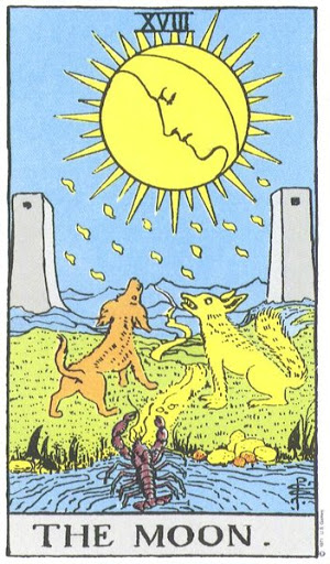 The Moon tarot card