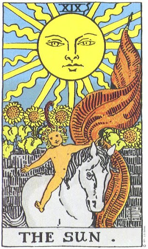 The Sun tarot card