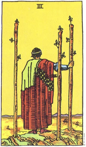 Three of Wands tarot card