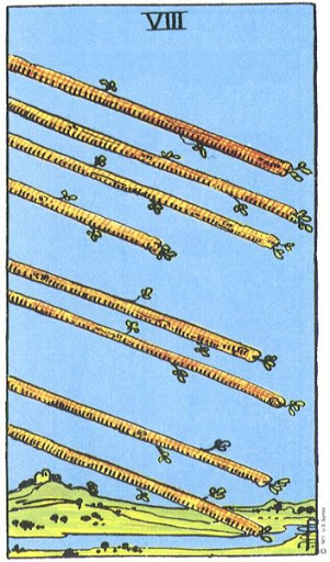 Eight of Wands tarot card