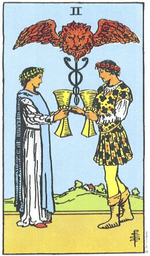 Two of Cups tarot card