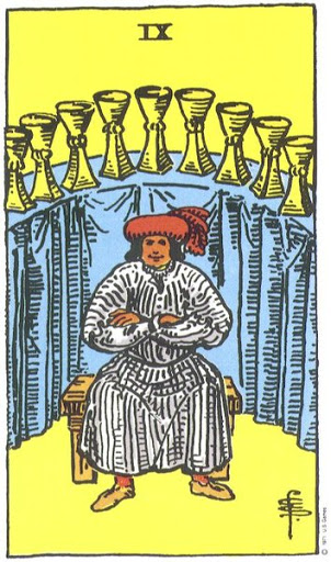 Nine of Cups tarot card