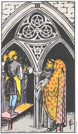 Three of Pentacles tarot card