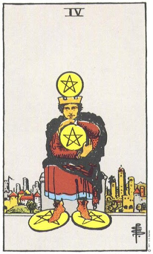 Four of Pentacles tarot card
